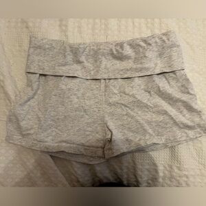 Gray Foldover Shorts